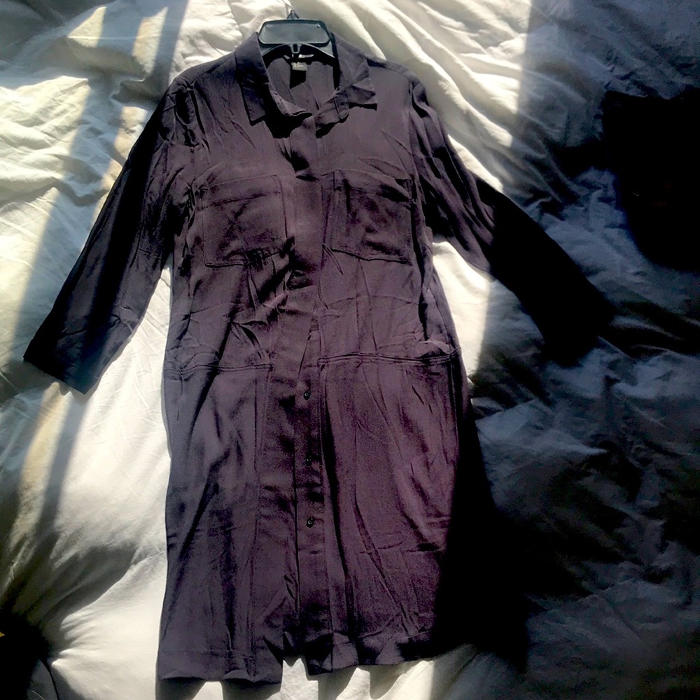 Long sleeve shirt dress